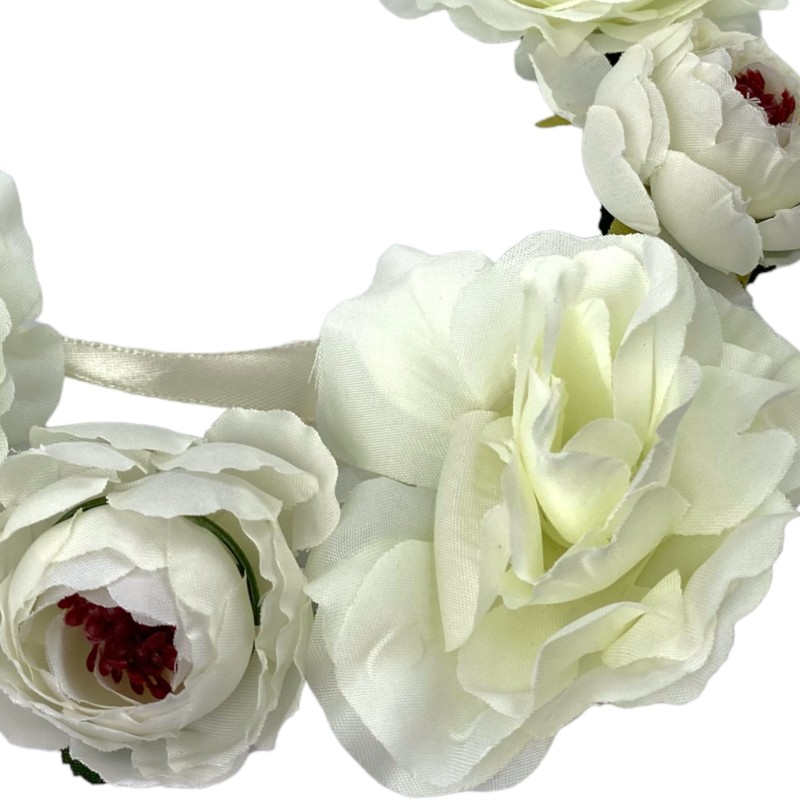 Wianek na włosy BOHO kwiaty ślubny SESJA