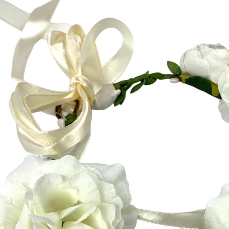 Wianek na włosy BOHO kwiaty ślubny SESJA