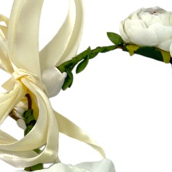 Wianek na włosy BOHO kwiaty ślubny SESJA