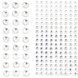 Naklejki kryształki SREBRNE...