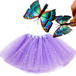 Strój Pani Wiosna TUTU kwiaty motylki