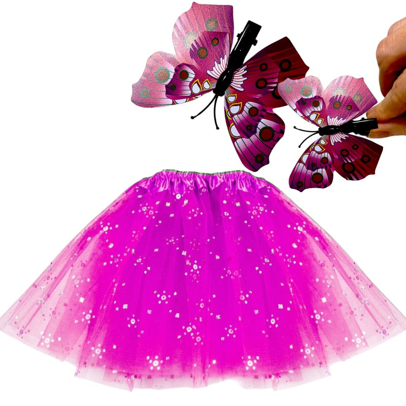 Strój Pani Wiosna TUTU kwiaty motylki