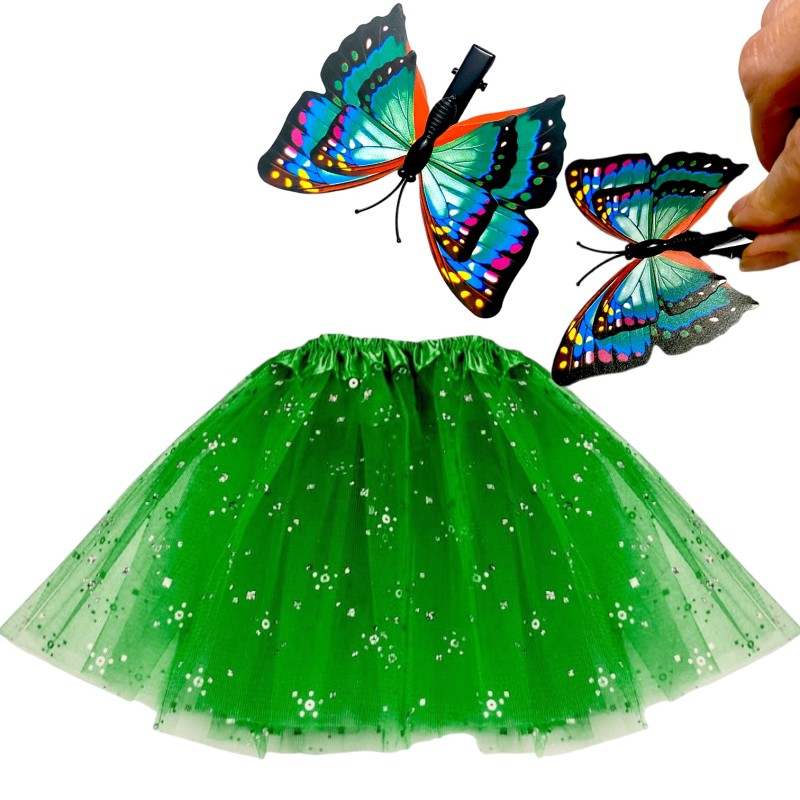 Strój Pani Wiosna TUTU kwiaty motylki