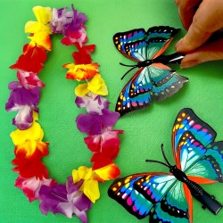 Strój Pani Wiosna TUTU kwiaty motylki