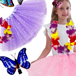Strój Pani Wiosna TUTU kwiaty motylki