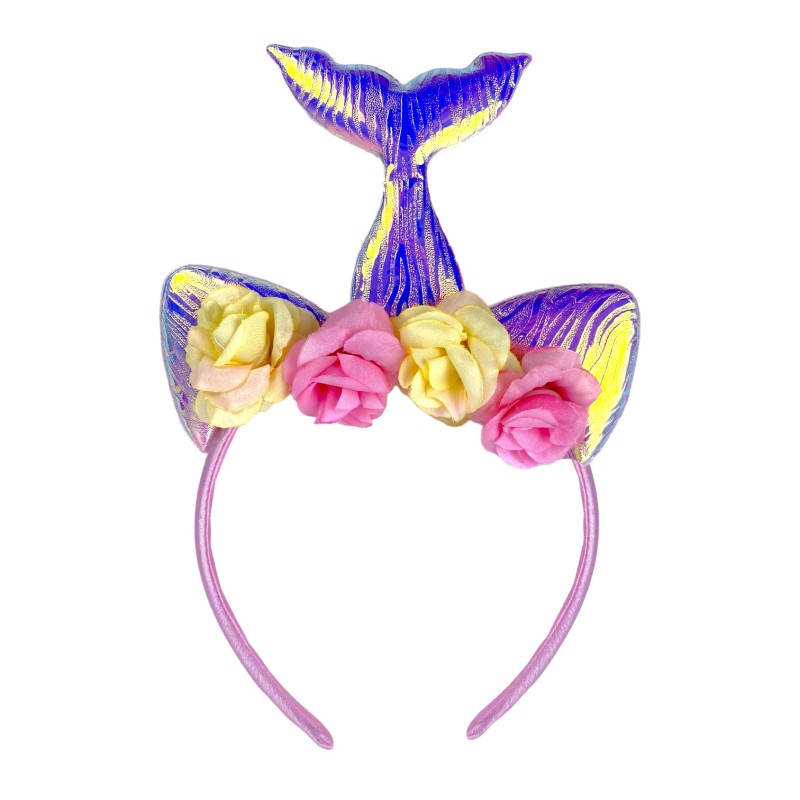 Strój Syrenka zestaw peruka spódniczka opaska kryształki