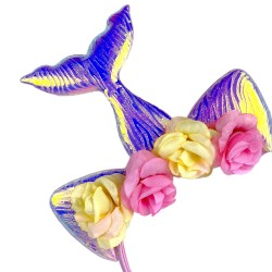 Strój Syrenka zestaw peruka spódniczka opaska kryształki