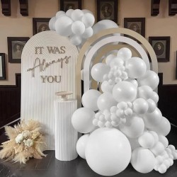 Balony lateksowe białe 10 cali 25cm 100szt