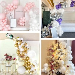 Balony lateksowe białe 10 cali 25cm 100szt