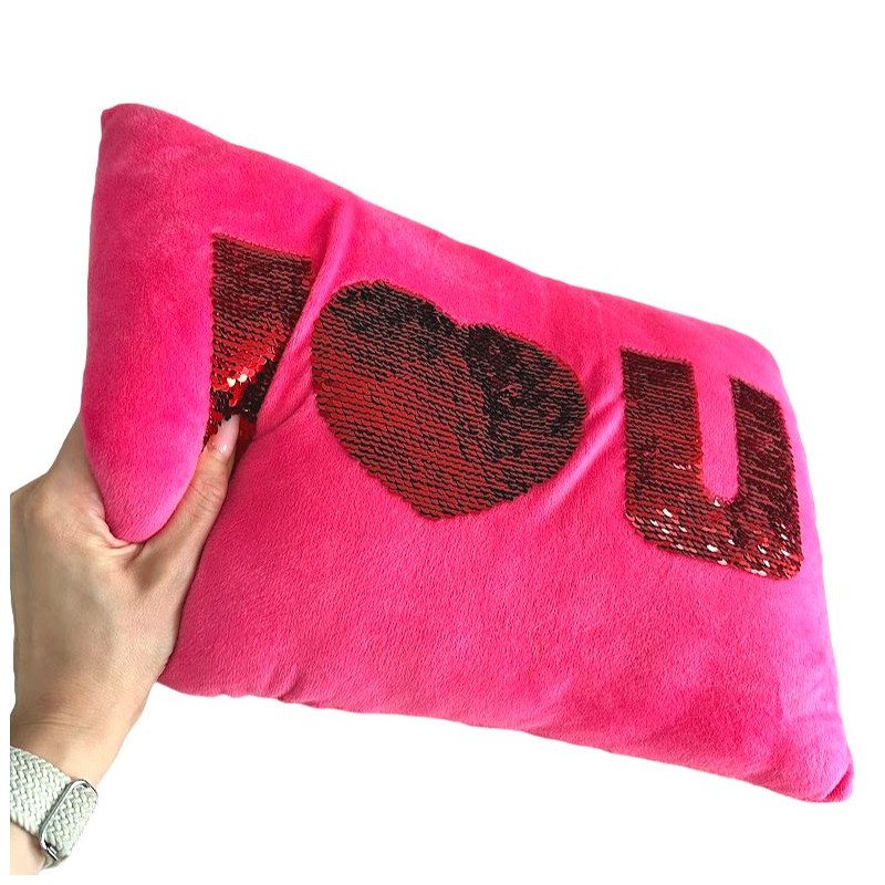 Pluszak Poduszka I Love You 26x40cm