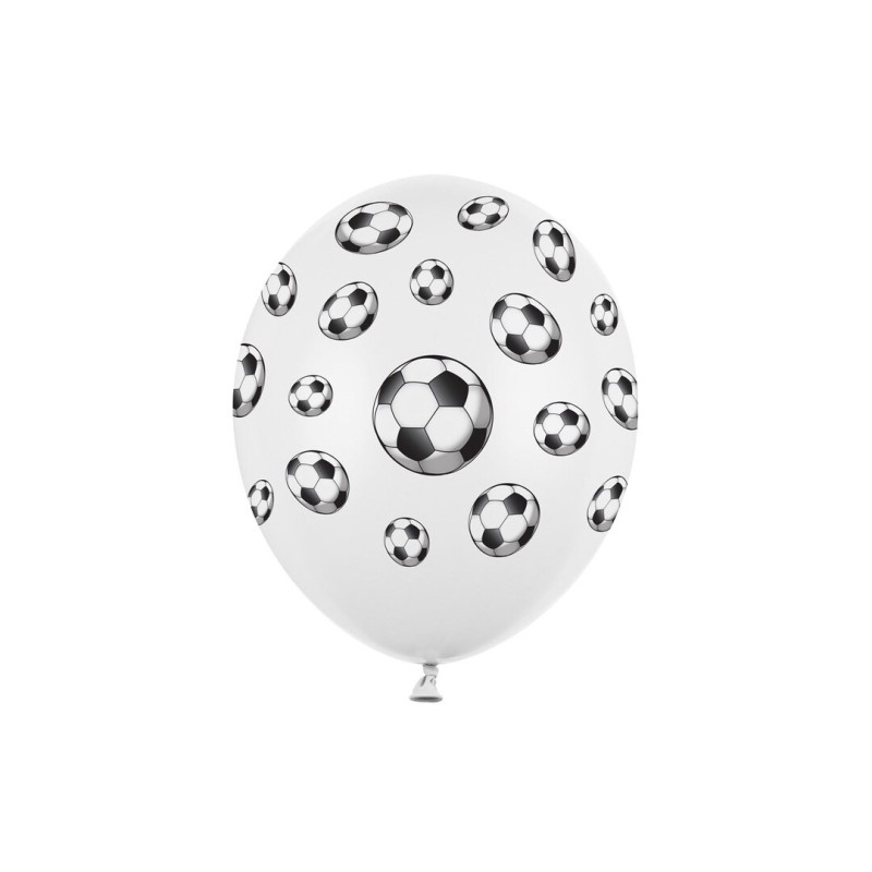 Zestaw 8 balonów lateksowych z piłką nożną