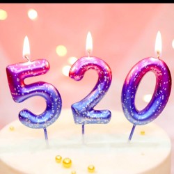 Świeczka Galaxy cyfra Gwieździsta 6cm