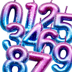 Świeczka Galaxy cyfra Gwieździsta 6cm