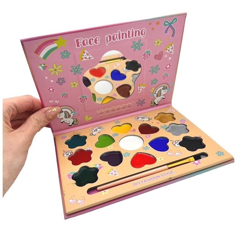 Malowidła paletka Farbki do malowania twarzy 13 kolorów
