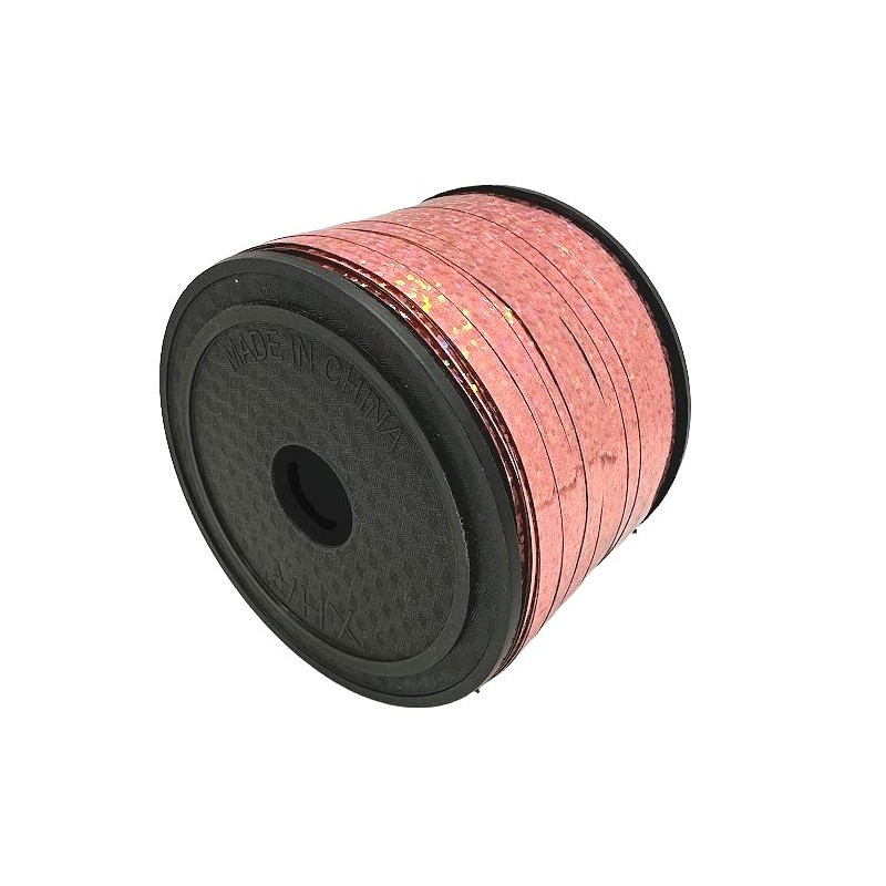 Wstążka plastikowa Rose Gold hologramowa 92m