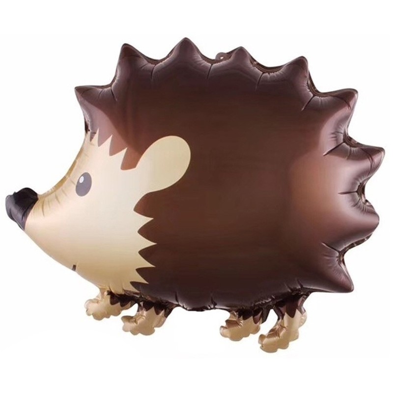 Zestaw balonów na urodziny Woodland cyfra 100cm zwierzęta leśne jeż Zając sarenka