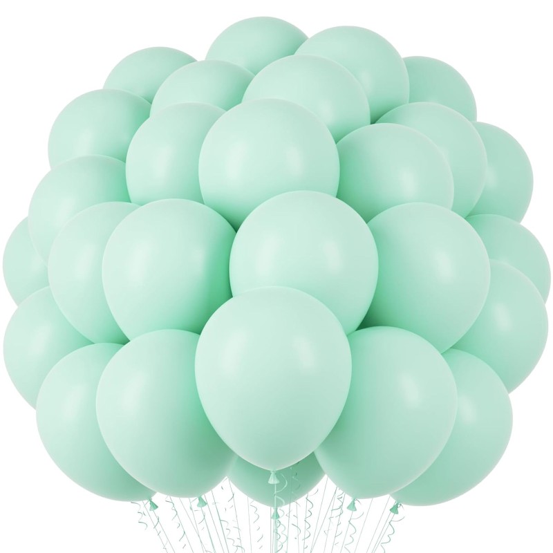 Balony lateksowe Pastelowe Matowe miętowe 12" 30cm