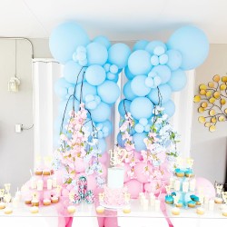 Balony lateksowe Pastelowe Matowe niebieskie 12" 30cm