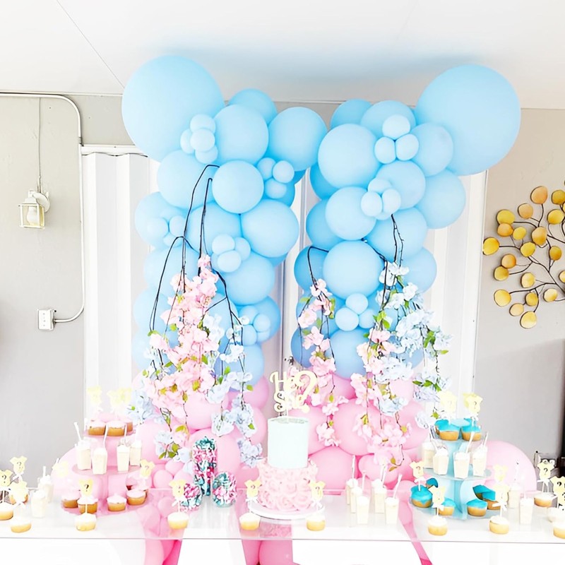 Balony lateksowe Pastelowe Matowe niebieskie 12" 30cm