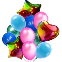 Balony zestaw Serce Gwiazda...