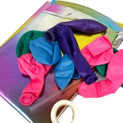 Balony zestaw Serce Gwiazda 12 szt