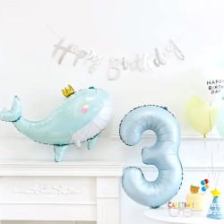 Balon foliowy wieloryb ocean 71x93cm