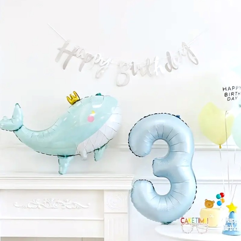 Balon foliowy wieloryb ocean 71x93cm