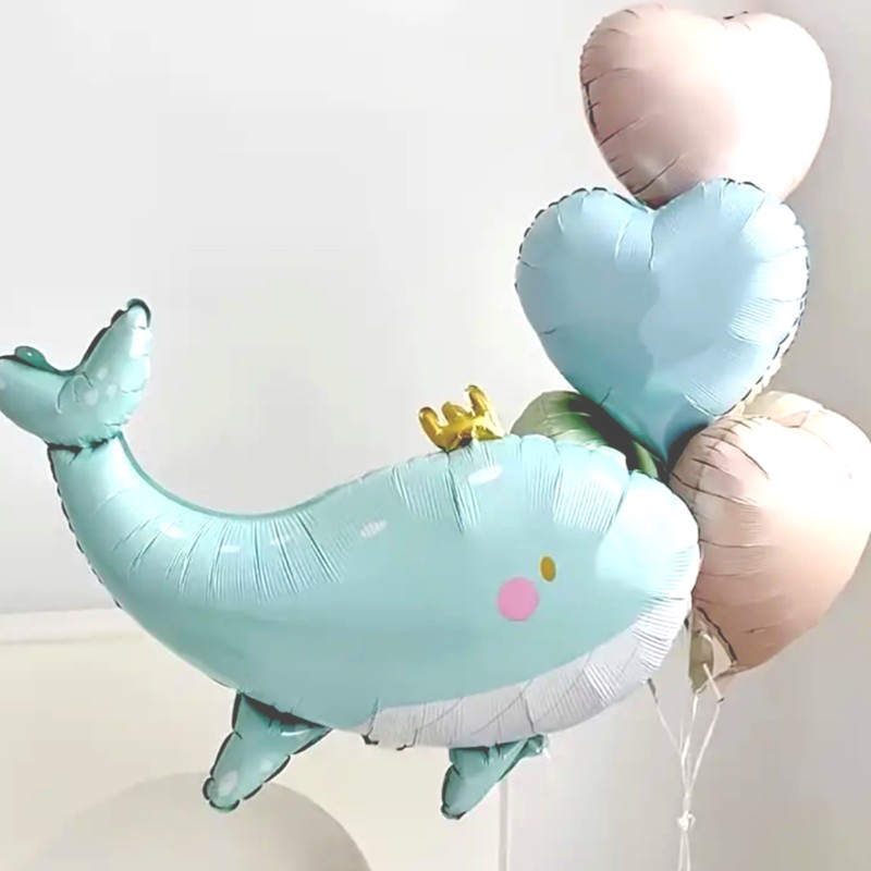 Balon foliowy wieloryb ocean 71x93cm