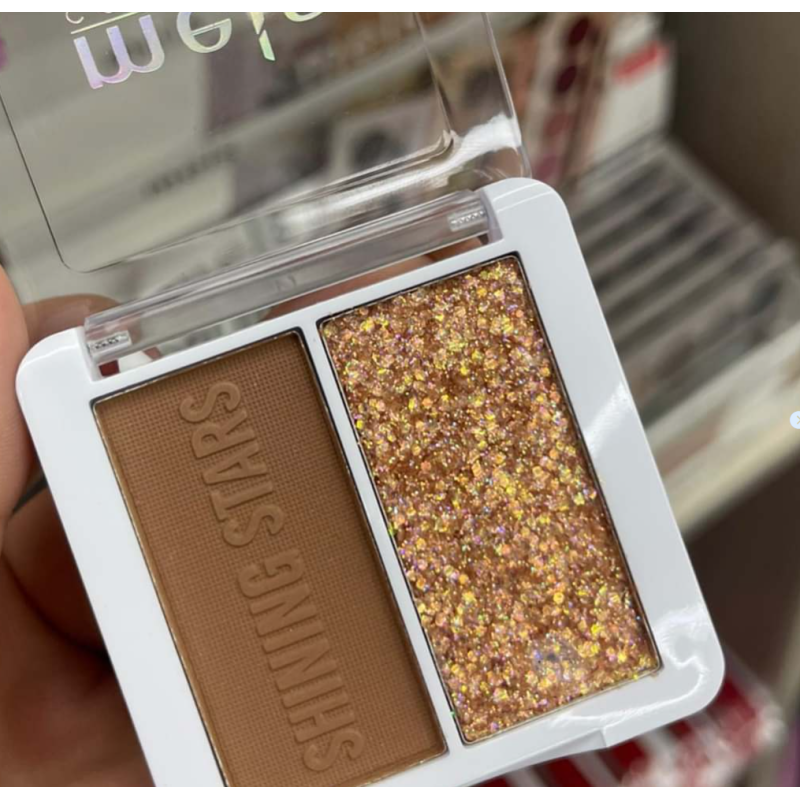 Pasta Cień Bronzer z Rozświetlaczem i Brokatem