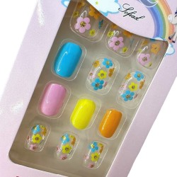 Paznokcie samoprzylepne kwiaty