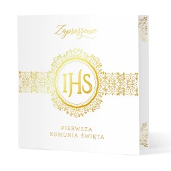 IHS Zaproszenie na komunię...