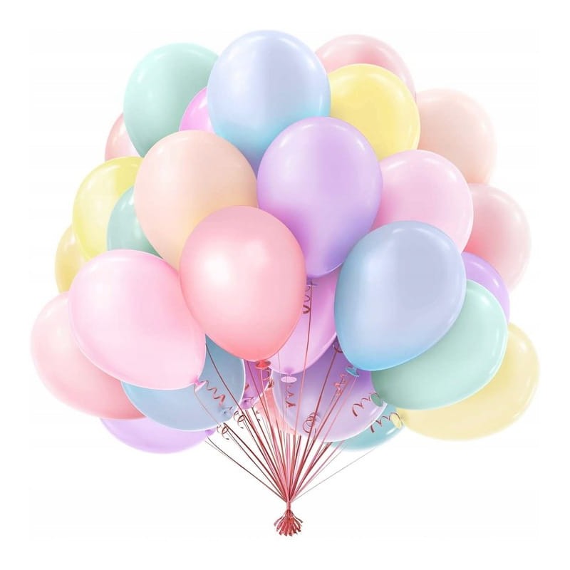 Balony pastelowe 50 szt 10" 27cm