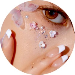 Naklejki kryształki motylki FaceGem