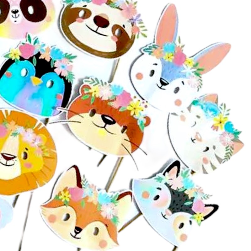 Foto rekwizyty foto budka Toppery Leśne Zwierzęta