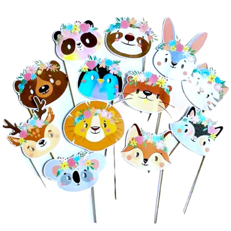 Foto rekwizyty foto budka Toppery Leśne Zwierzęta