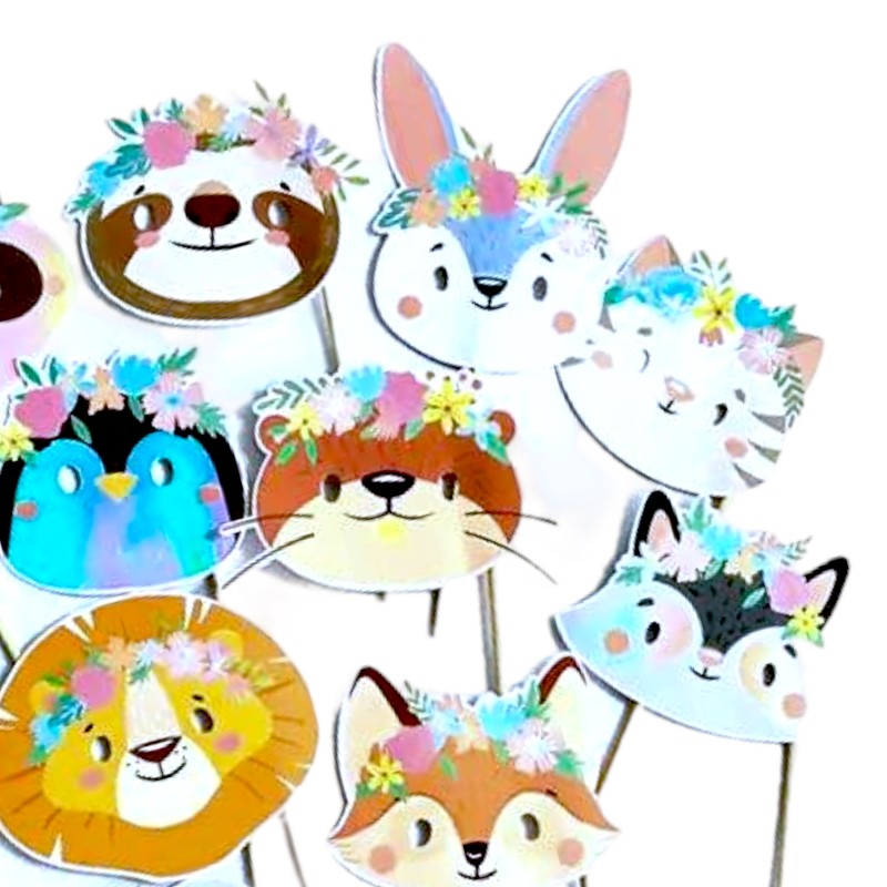 Foto rekwizyty foto budka Toppery Leśne Zwierzęta