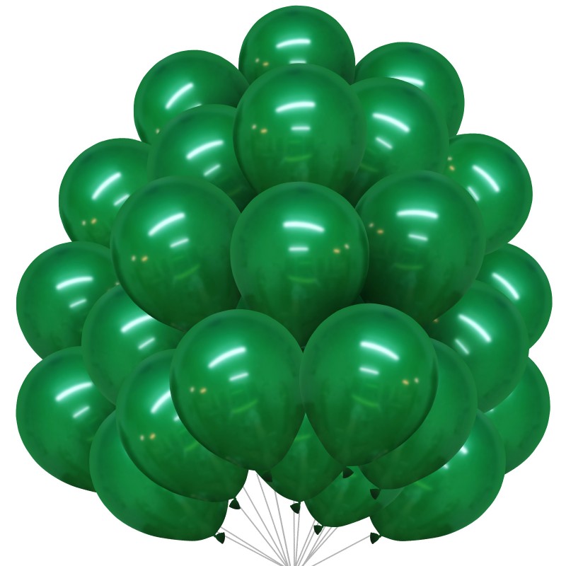 Balony lateksowe 10 cali 25cm ciemno zielone