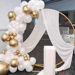 Balony lateksowe 5 cali 13cm perłowe białe