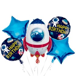 Balon zestaw kosmos rakieta...