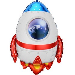 Balon zestaw kosmos rakieta gwiazdy 5szt.