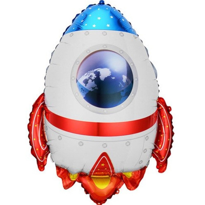 Balon zestaw kosmos rakieta gwiazdy 5szt.
