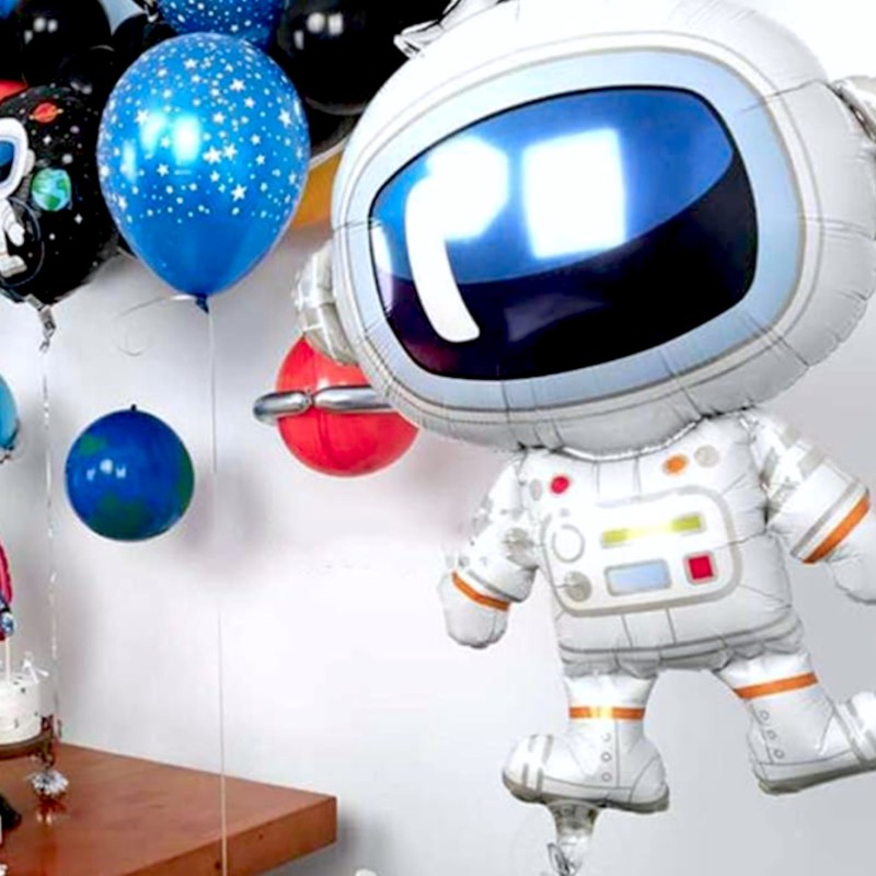 Zestaw balonów foliowych kosmos kosmonauta