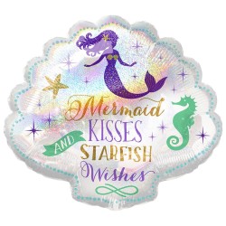 Balon Syrenka muszelka marmeid