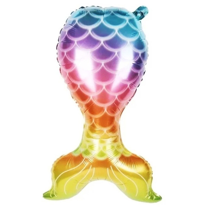 Balon foliowy ogon syrenki 48x82 cm