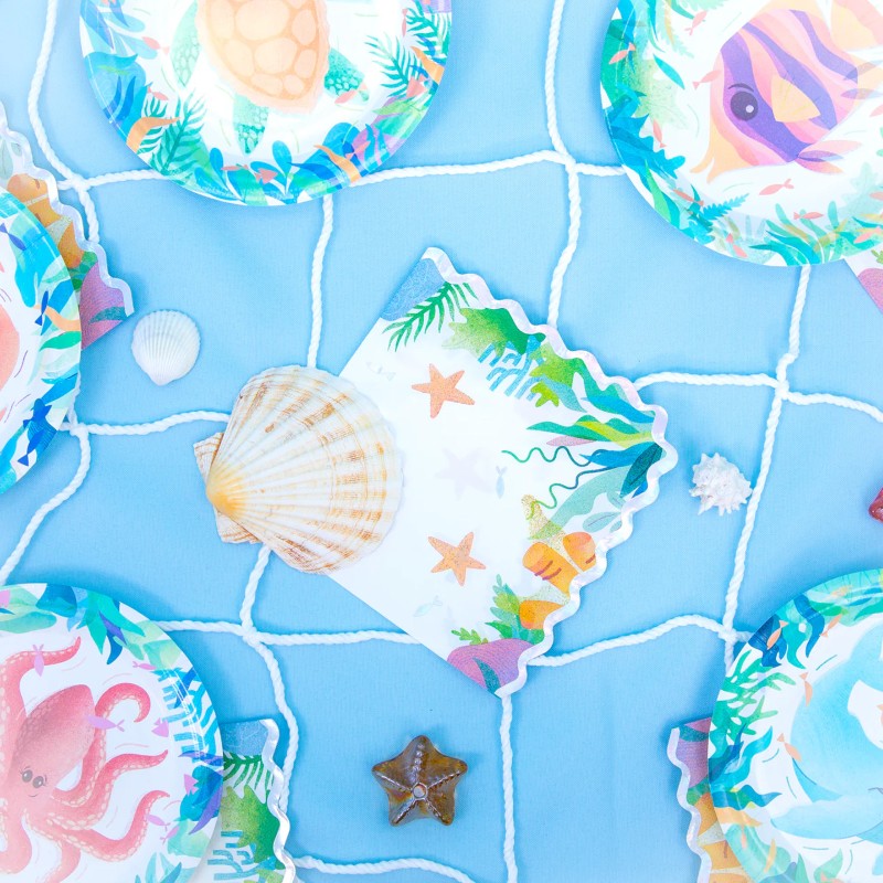 Serwetki syrenka Podwodny świat syrenka 10szt.