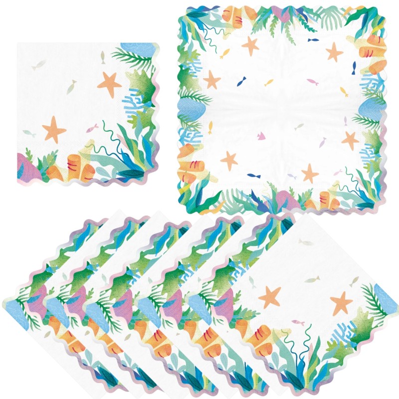 Serwetki syrenka Podwodny świat syrenka 10szt.