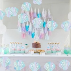 Girlanda dekoracyjna muszelki muszle opalizujące Syrenka