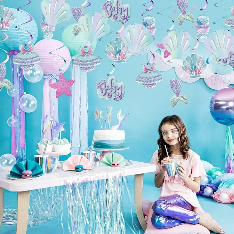 Girlanda dekoracyjna muszelki muszle opalizujące Syrenka