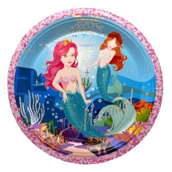 Zestaw kubeczki talerzyki dekoracja Syrenka Arielka Mermaid