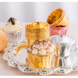 Złote Foremki do babeczek papilotki Foremka Muffinki